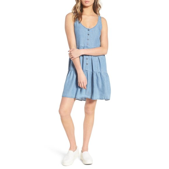 Rails Nora Medium Vintage Button Chambray Dress